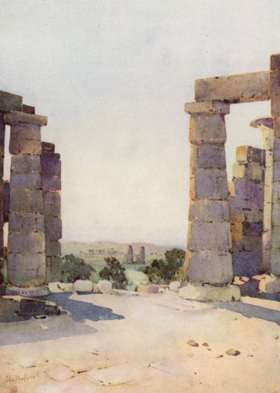 Sabahın erken saatlerinde Ramesseum
