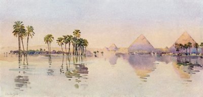 Üçüncü Piramit, Giza (renkli taş) by Ella Du Cane