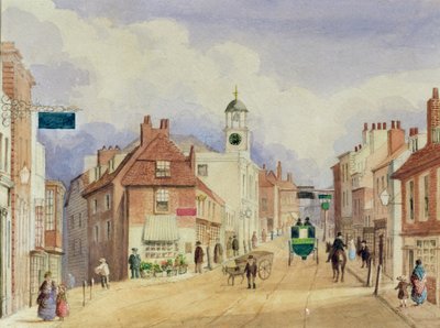 Croydon High Street, c.1850-55 by Ellen Keen
