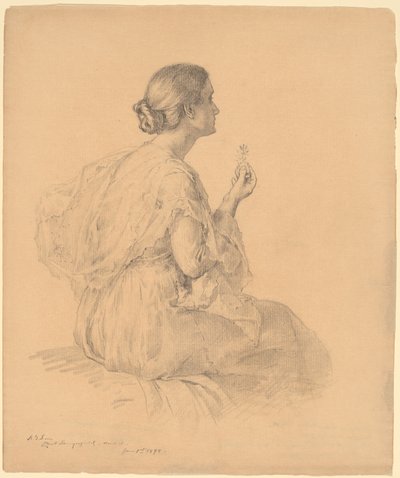 Sanatçının Karısının Portresi by Elliott Daingerfield