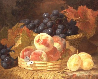 Meyve ve Kelebek ile Natürmort by Eloise Harriet Stannard