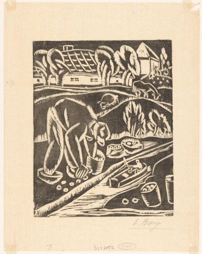 çiftçilik by Else Berg (signed by artist)