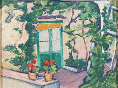 Osteria, Capri (gemiye serilmiş tuval üzerine yağlıboya) by Else Berg