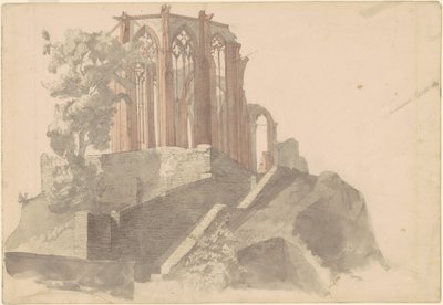 Katedral Harabeleri, Bacharach by Emanuel Gottlieb Leutze