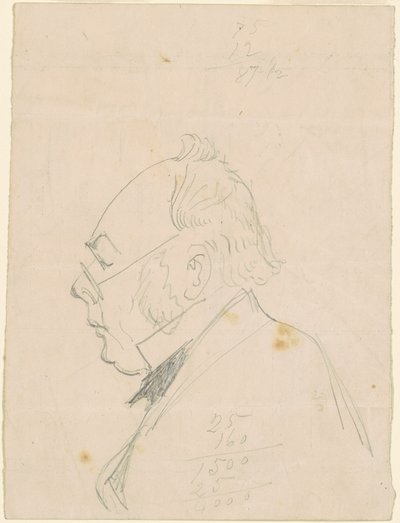 Bir Adamın Profili by Emanuel Gottlieb Leutze