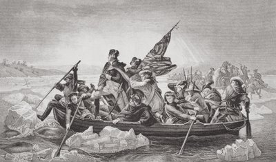 Washington, Trenton, New Jersey, Noel 1776 yakınlarındaki Delaware