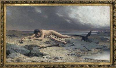 Kabil. Emanuel Krescenc Liska (1852-1903), Tuval Üzeri Yağlıboya Tablo by Emanuel Kresenc Liska