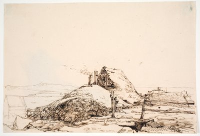 Jordhus, Reykjavik yakınlarında by Emanuel Larsen
