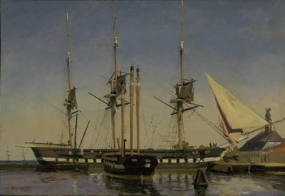Nyholm Ana Muhafız yakınında Fregate "Niels Juel" by Emanuel Larsen