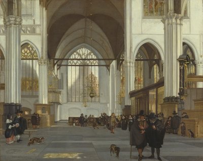Eski Kilisenin İçi, Amsterdam, 1659 by Emanuel de Witte