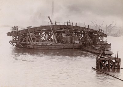 Vauxhall Köprüsü İnşaatı, Londra, 1903-1904 by Emberson and Sons