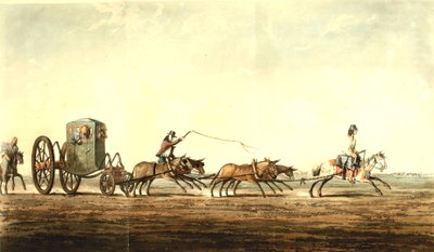 Posta arabası, Buenos Aires Eyaleti, c.1818 by Emeric Essex Vidal