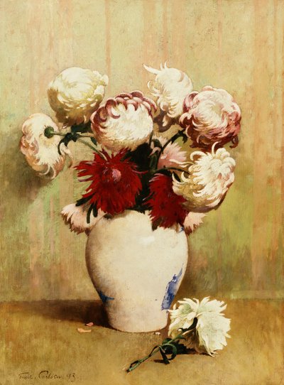 krizantemler by Emil Carlsen