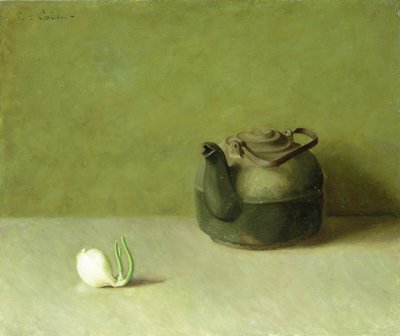 Çaydanlık ve Soğanlı Natürmort (tuval üzerine yağlı boya) by Emil Carlsen