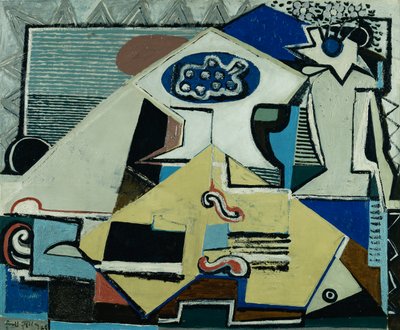 Natürmort Çello; Nature Morte au Violoncelle by Emil Filla