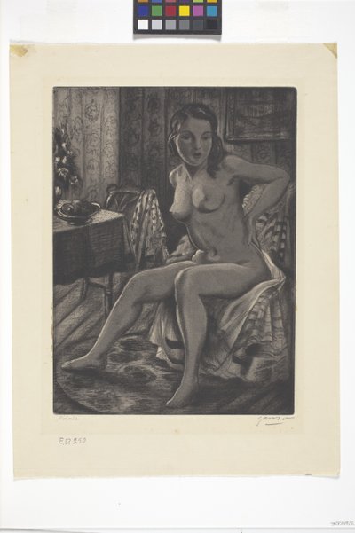 Dolores (aquatint) by Emil Ganso