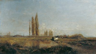 Lundenburg yakınlarındaki Thaya'da by Emil Jakob Schindler