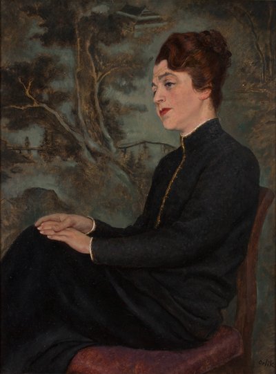 bayan portresi by Emil Orlik