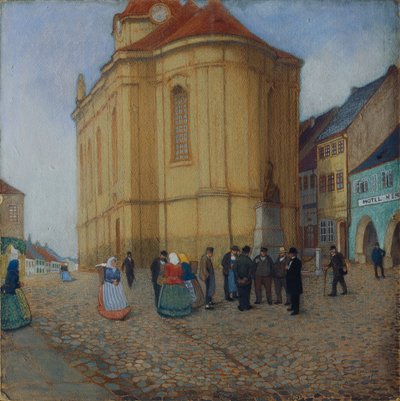 Ausha'daki kilise by Emil Orlik