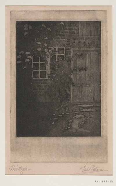 Çiçekli ev duvarı by Emil Petersen