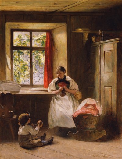 Çalışan (çiftlik evi) by Emil Strecker