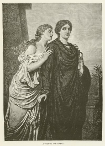 Antigone ve İsmene by Emil Teschendorff