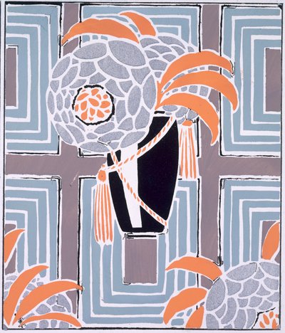 Çiçekler ve Yapraklar, yayınlanmış c.1925 (renkli taş) by Émile Allain Séguy