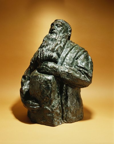 Rodin Geriye Bakar; Rodin Geriye Yaslanır, 1909 by Emile Antoine Bourdelle