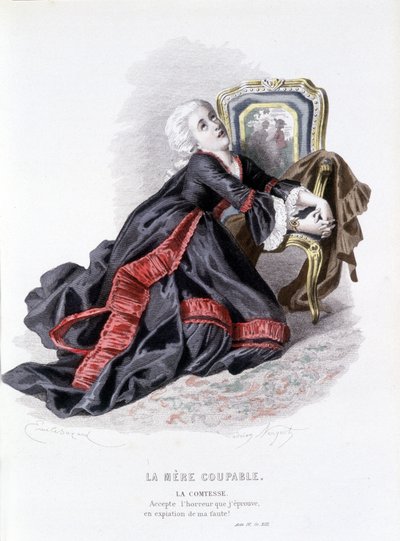 Beaumarchais (1732-1799) tarafından Edouard Fournier, Ed. Laplace, Sanchez et Cie, Paris 1876 (gravür) by Emile Antoine Bayard