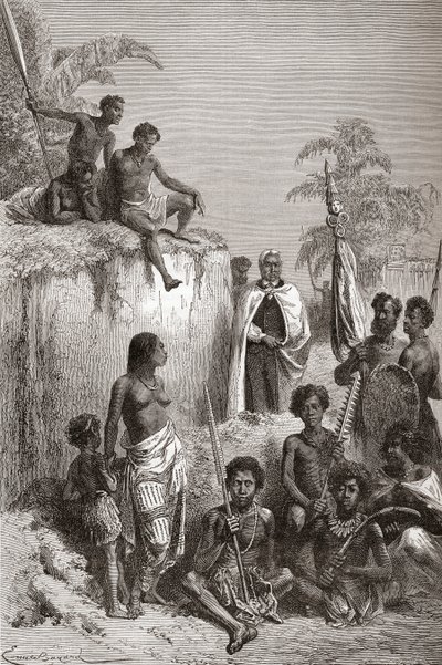 Hawaii Kralı I. Kamehameha ve savaşçıları, 