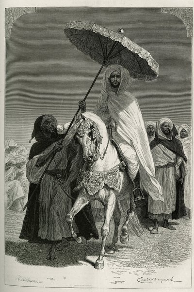 Sultan Hassan EF Fas (n. Moulay El Hassan by Emile Antoine Bayard