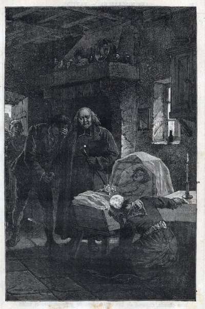 Yaslı Bir Aileyle Myriel Eveque - Emile Bayard