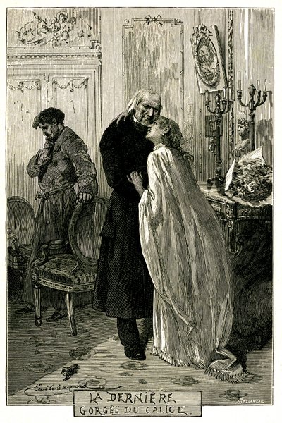 Victor Hugo “Sefiller”, “Kadehin Son Boğazı”. Emile Bayard