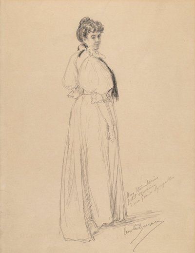 Bir Hanımefendinin Taslağı by Emile Auguste Carolus Duran