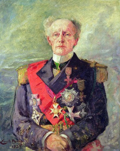 Emile Paul Guépratte (1856 - 1939), Koramiral by Emile Baes