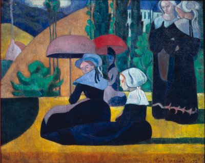 Gölgedeki Breton Kadınlar by Emile Bernard