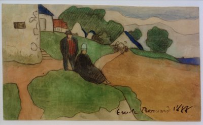 Breton köyü by Emile Bernard