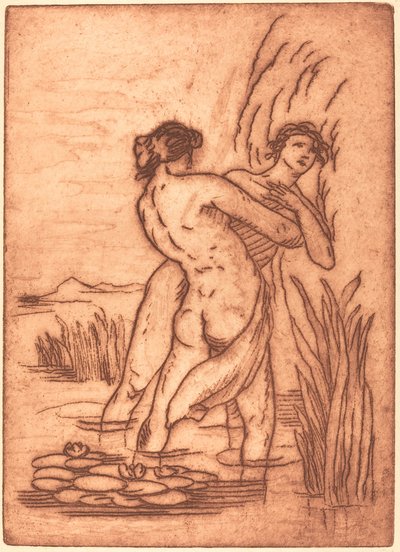 Suda duran çift by Emile Bernard