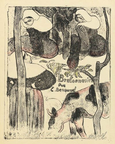Les Bretonnieres, serinin ön kapağı, 1888-89 by Emile Bernard