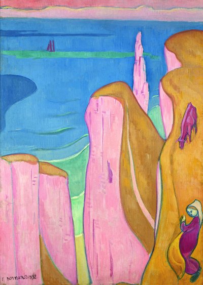 Yport Kayalıkları, 1892. by Emile Bernard