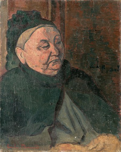 Sanatçının büyükannesinin portresi, 1887 by Emile Bernard