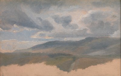 Bulutlu Peyzaj Çalışması, yak. 1829-31. by Emile Charles Joseph Loubon