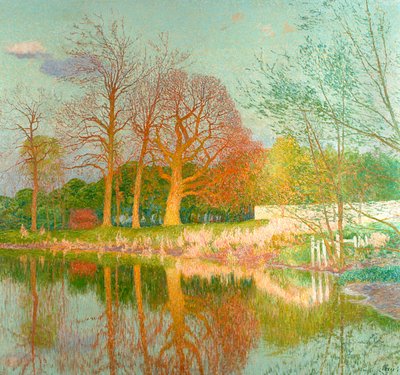 Akşam Güneşinde Kestane Ağacı by Emile Claus