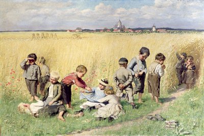 Okula Giden Yol by Emile Claus