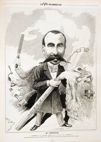 Pierre-Alexander Darracq, Fransız otomobil üreticisi, 1901 by Emile Cohl