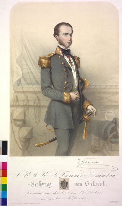 Ferdinand Maximilian Avusturya Arşidükü by Emile Desmaisons