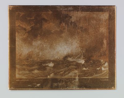 gemi enkazı Le Naufrage by Emile Frédéric Salmon (signed by artist)