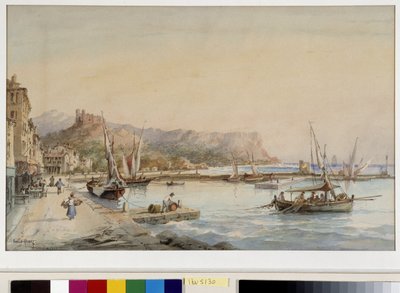 Emile Henry (1822-1920) tarafından Cassis limanının görünümü Suluboya Fondation, Provence, Marsilya by Emile Henry