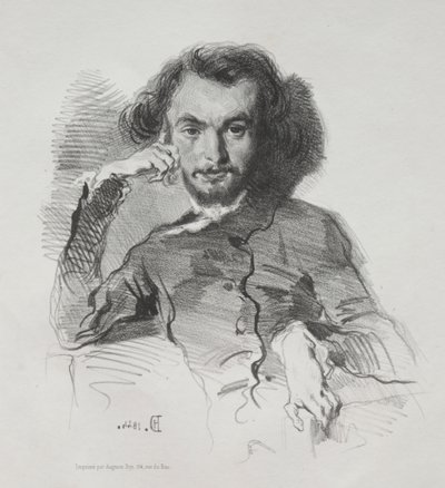 Charles-Pierre Baudelaire, 1844. by Emile Isidore Deroy