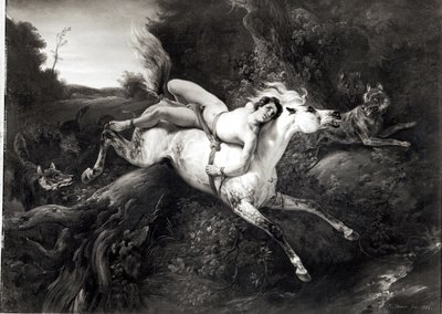 Mazeppa, 1826   by Emile Jean Horace Vernet